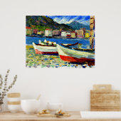 Kandinsky - Rapallo Boats Poster (Küche)