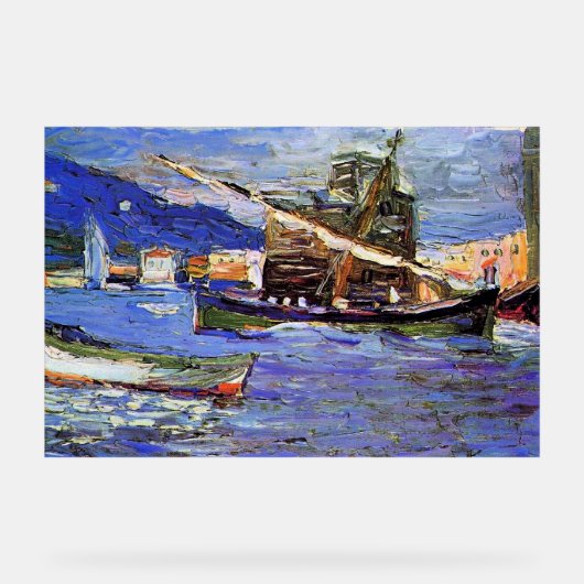 Kandinsky - Rapallo Grauer Day Acrylschild (Vorderseite)