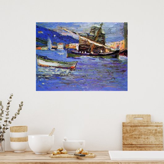 Kandinsky - Rapallo Grauer Day Poster (Küche)
