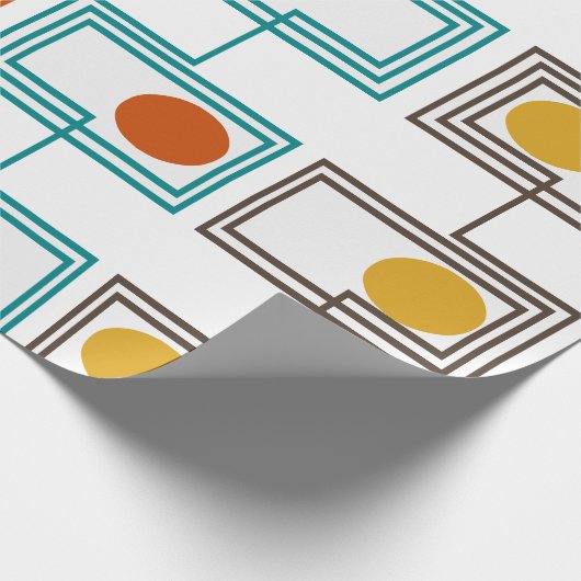 Kandinsky-Rechtecke mit Ovalen Geschenkpapier (Ecke)