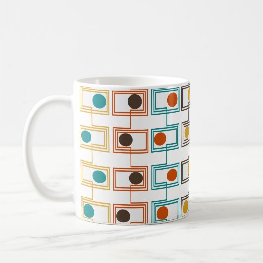 Kandinsky-Rechtecke mit Ovalen Kaffeetasse (Links)