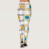 Kandinsky-Rechtecke mit Ovalen Leggings (Rückseite)