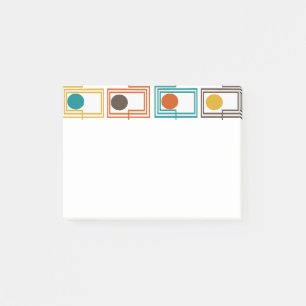 Kandinsky-Rechtecke mit Ovalen Post-it Klebezettel