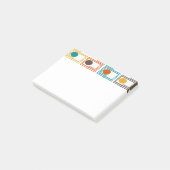 Kandinsky-Rechtecke mit Ovalen Post-it Klebezettel (angewinkelt)