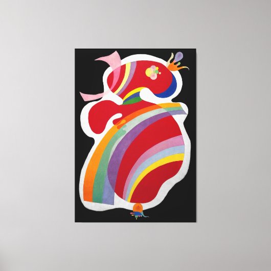 KANDINSKY - RED FORM (La Forme Rouge) - 1938 - Leinwanddruck (Vorderseite)