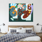 KANDINSKY - RED KNOT (Noeud Rouge) - 1936 - Leinwanddruck (Insitu (Schlafzimmer))