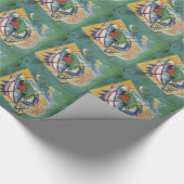 Kandinsky Red Oval Abstract Artwork Green Yellow Geschenkpapier (Ecke)