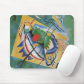 Kandinsky Red Oval Abstract Artwork Green Yellow Mousepad (Mit Mouse)