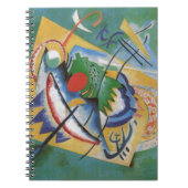 Kandinsky Red Oval Abstract Artwork Green Yellow Notizblock (Vorderseite)