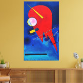 KANDINSKY - RED (Rot - Rouge) - 1924 - Bauhaus - Leinwanddruck (Insitu (Wohnzimmer))
