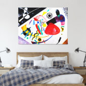 KANDINSKY - RED SPOT II - 1921 - Bauhaus - Leinwanddruck (Insitu (Schlafzimmer))