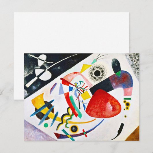 Kandinsky Red Spot Postcard Postkarte (Vorne/Hinten)