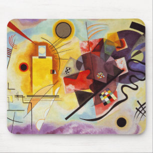 Kandinsky Red Yellow Blue Abstrakte Malerei Mousepad