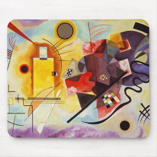 Kandinsky Red Yellow Blue Abstrakte Malerei Mousepad (Vorne)