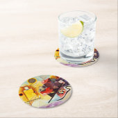 Kandinsky Red Yellow Blue Abstrakte Malerei Runder Pappuntersetzer (Vor Ort)