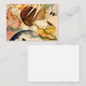 Kandinsky - Regenlandschaft, abstrakte Kunst Mitteilungskarte (Vorne/Hinten)