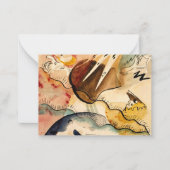 Kandinsky - Regenlandschaft, abstrakte Kunst Mitteilungskarte (Vorderseite)