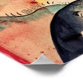 Kandinsky - Regenlandschaft, abstrakte Kunst Poster (Ecke)