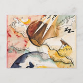 Kandinsky - Regenlandschaft, abstrakte Kunst, Postkarte (Vorderseite)