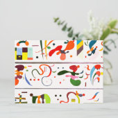 Kandinsky Reihenfolge-Einladungen Einladung (Stehend Vorderseite)