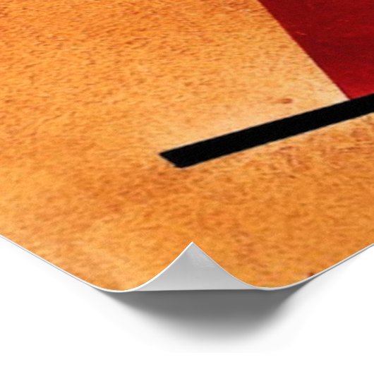 Kandinsky - Rot in Spitzform, 1925 Poster (Ecke)