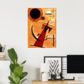 Kandinsky - Rot in Spitzform, 1925 Poster (Heimbüro)