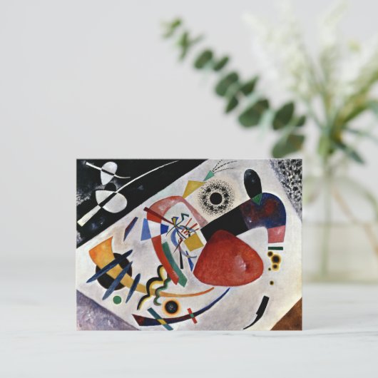 Kandinsky - Roter Fleck II Postkarte (Stehend Vorderseite)