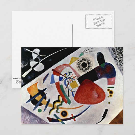 Kandinsky - Roter Fleck II Postkarte (Vorne/Hinten)