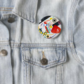 Kandinsky roter Stellen-Knopf Button (Beispiel)