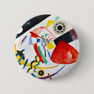 Kandinsky roter Stellen-Knopf Button