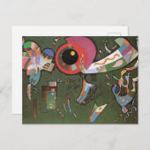 Kandinsky - rund um den Kreis Postkarte (Vorne/Hinten)