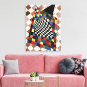 Kandinsky - Scheckte, farbenfrohe Malerei, Leinwanddruck (Insitu (Wohnzimmer))