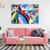 Kandinsky - Schiff, bunte Malerei von 1918 Leinwanddruck (Insitu (Wohnzimmer))