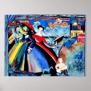 Kandinsky - Schiff, bunte Malerei von 1918 Poster