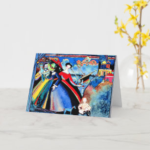 Kandinsky - Schiff, farbenfrohe Malerei Karte