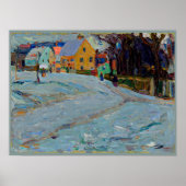 Kandinsky - Schwabing Nikolaiplatz, Winter Poster (Vorne)