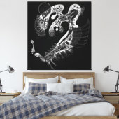 KANDINSKY - SCHWARZ AUF WEISS (Blanc sur Noir) - 1 Leinwanddruck (Insitu (Schlafzimmer))