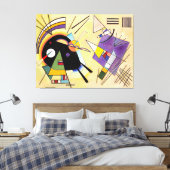 KANDINSKY - SCHWARZ UND VIOLET - 1923 - Bauhaus - Leinwanddruck (Insitu (Schlafzimmer))
