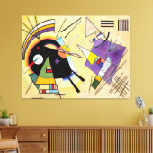 KANDINSKY - SCHWARZ UND VIOLET - 1923 - Bauhaus - Leinwanddruck (Insitu (Wohnzimmer))