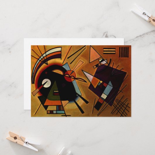 Kandinsky - Schwarz und Violet Karte (Vorderseite/Rückseite Beispiel)