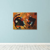 Kandinsky - Schwarz und Violet Leinwanddruck (Insitu (Holzboden))