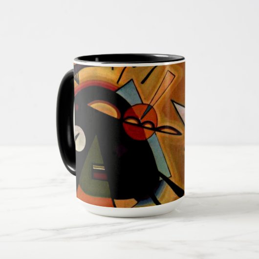 Kandinsky - Schwarz und Violet Tasse (Vorderseite Links)