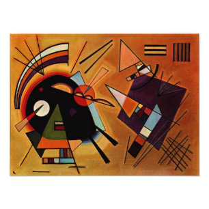 Kandinsky - Schwarz und Violett, Fotodruck