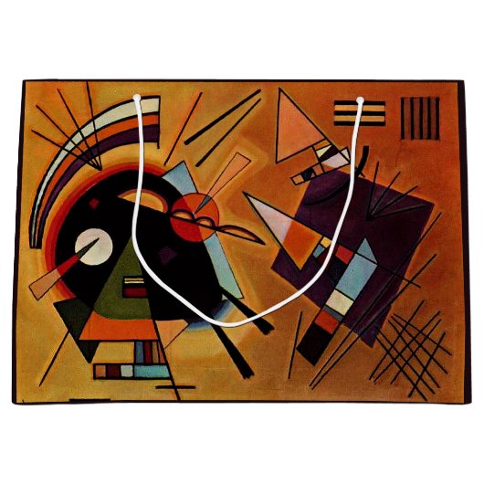 Kandinsky - Schwarz und Violett, Große Geschenktüte (Vorderseite)