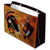 Kandinsky - Schwarz und Violett, Große Geschenktüte (Rückseite Schrägansicht)