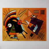 Kandinsky - Schwarz und Violett, Poster (Vorne)