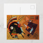 Kandinsky - Schwarz und Violett, Postkarte (Vorne/Hinten)