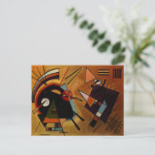 Kandinsky - Schwarz und Violett, Postkarte (Stehend Vorderseite)