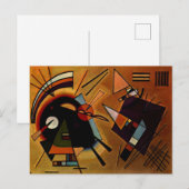 Kandinsky - Schwarz und Violett, Postkarte (Vorne/Hinten)