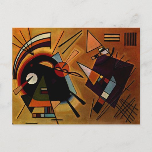 Kandinsky - Schwarz und Violett, Postkarte (Vorderseite)